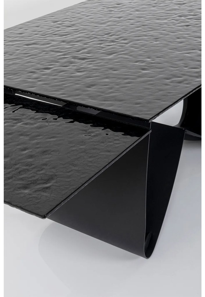 Bellagio rozkladací stôl čierny 180(40+40)x95 cm