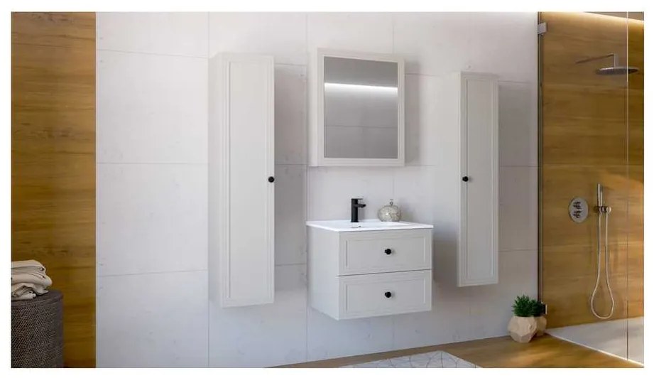 Skrinka pod umývadlo Bondi 60 cm, krémová