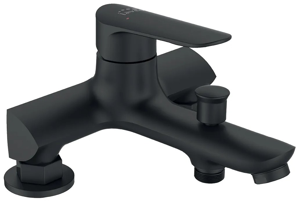 Laveo Appia, vaňová/sprchová batéria na vaňu h-112, čierna, LAV-BLP_715D