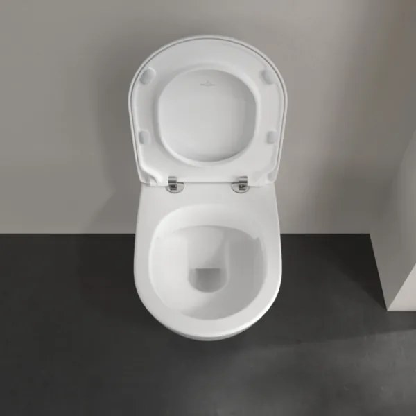 Villeroy & Boch 5614R201 - Závesné WC s toaletným sedadlom SoftClose SUBWAY keramika/biela