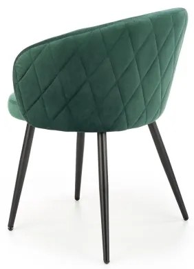 Jedálna stolička CALMURE tmavozelená
