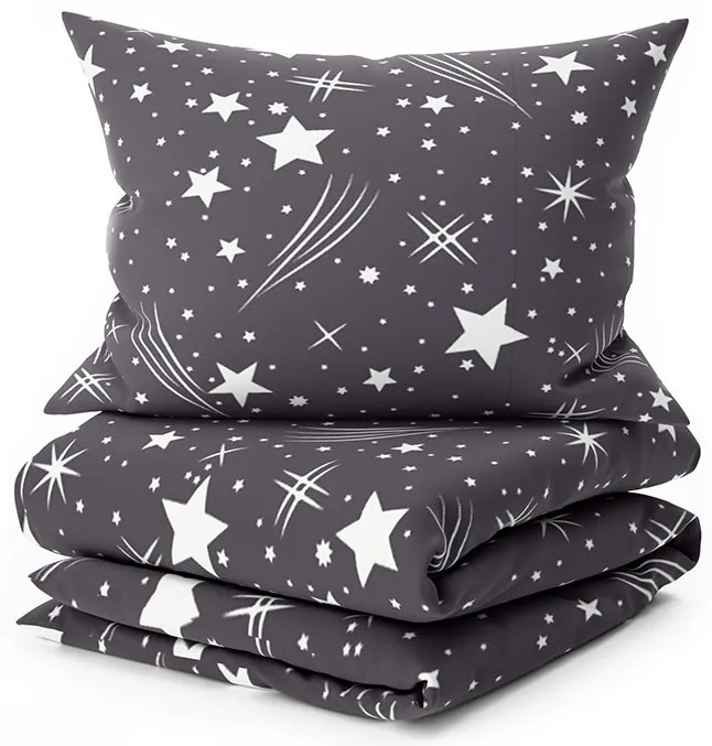 Obliečky z mikrovlákna NIGHT SKY sivé Rozmer obliečky: 70 x 90 cm | 140 x 200 cm