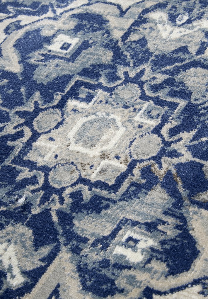 Villeroy & Boch, Kusový koberec Villeroy & Boch 106123 Blue, Cream, 120x170, modrá, obývacia izba