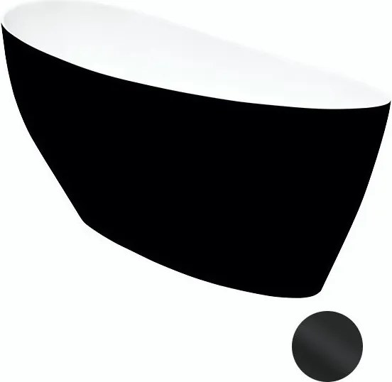 Besco Voľne stojaca vaňa z liateho mramoru Keya BW Matt 165x70 BESCO-Typ výpuste: Click-Clack s horným čistením, biela, BESCO-Rozmery: 163,5x70,5, BE…