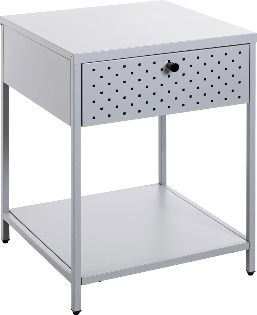 XXXLutz NOČNÝ STOLÍK, sivá, 40/53/40 cm - Nočné stolíky - 001931104207