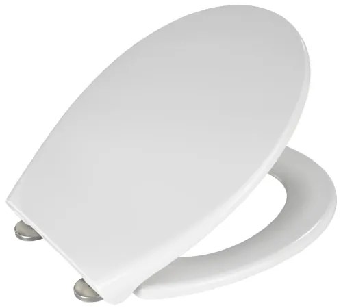 WENKO 21903100-WC toaletné sedátko SAMOS 44,5x37,5 cm biela/strieborná