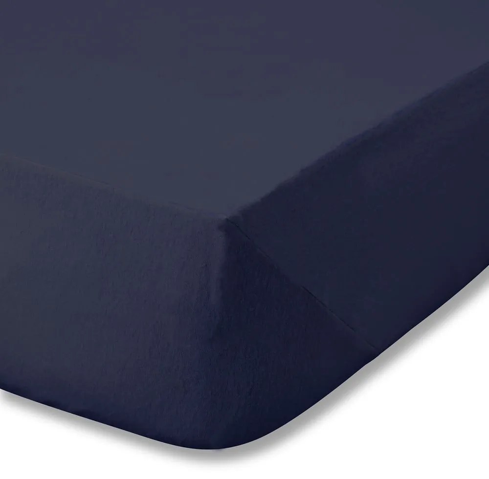 Tmavomodrá napínacia flanelová plachta 150x200 cm Brushed – Catherine Lansfield