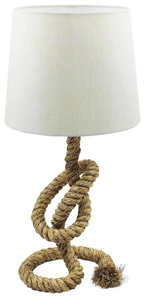 Lanová lampa Lieke s bielym tienidlom