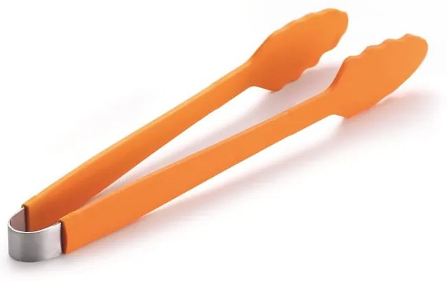 Oranžové silikónové grilovacie kliešte LotusGrill