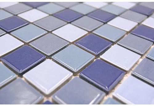 Keramická mozaika JT 250 modrá mix 30,2 x 33 cm
