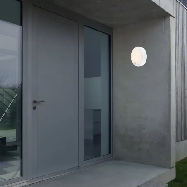 Brilo - LED nabíjateľné vonkajšie nástenné svietidlo s pohybovým senzorom LED/4W/5V 4400 mAh IP44 biele