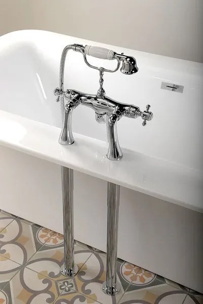 Sapho Sapho, ANTEA pripojenie pe ištaláciu vaňovej batérie na okraj vane (pár), bronz, 9856