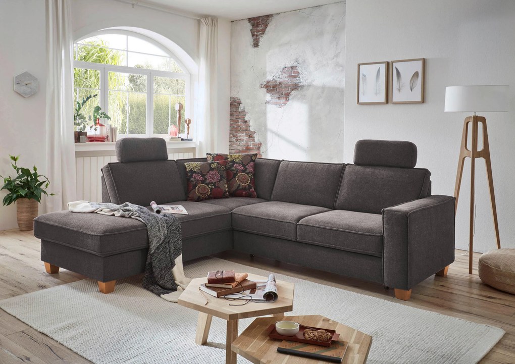XXXLutz ROHOVÁ SEDAČKA, textil, tmavosivá Sit & More - Sedačky - 000144005818