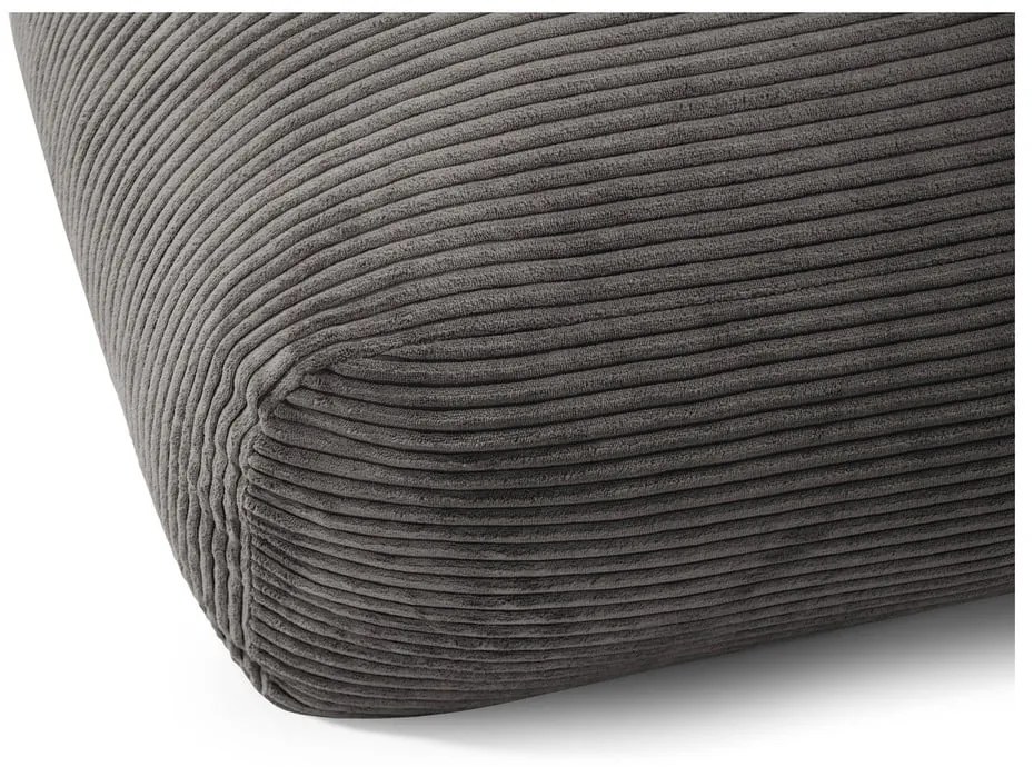 Svetlosivý menčestrový detský sedací vak Snug 80 Dragon – SLOWDOWN