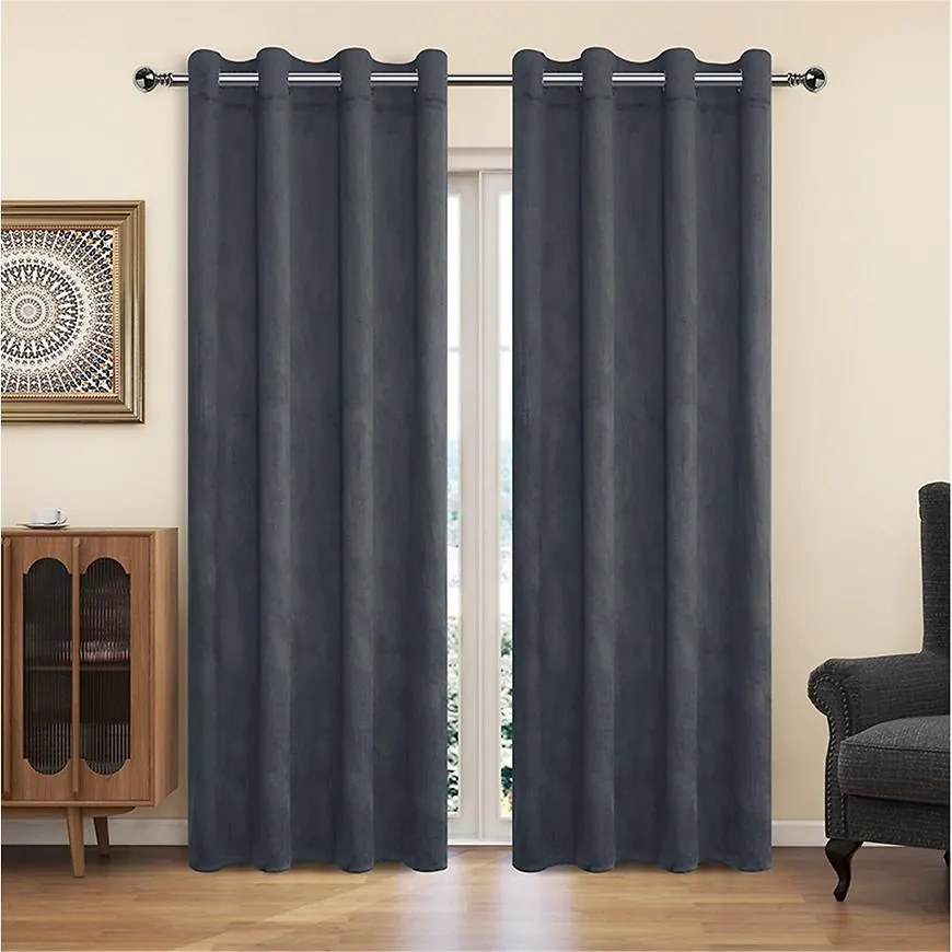 Závesový materiál YC11932/200G/053 sivá 150 cm Tovar na mieru