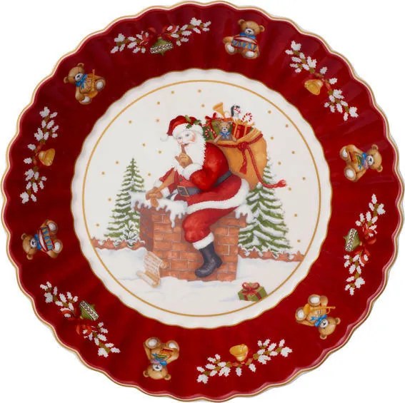 Veľká miska, Santa na streche, 25 cm Toy's Fantasy