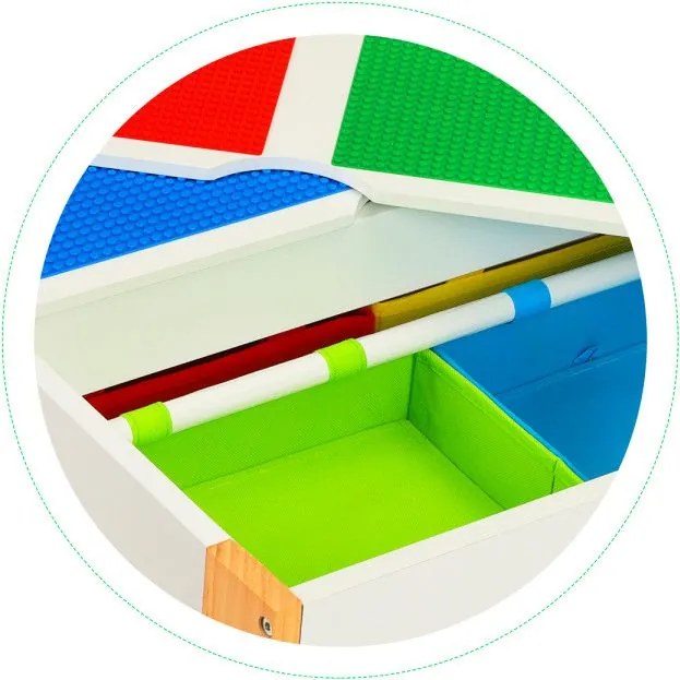 Drevený nábytok pre deti, set stôl + 2 stoličky