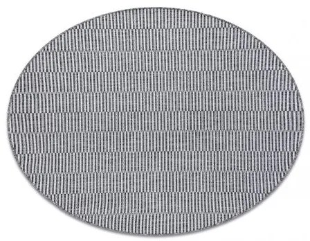 Okrúhly koberec SIZAL LOFT 21198 BOHO slonová kosť, strieborná, sivá Veľkosť: kruh 120 cm