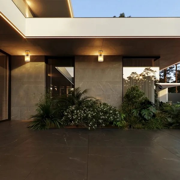 Argon 8774 - Vonkajšie stropné svietidlo NORFOLK 1xE27/15W/230V IP44 zlatá