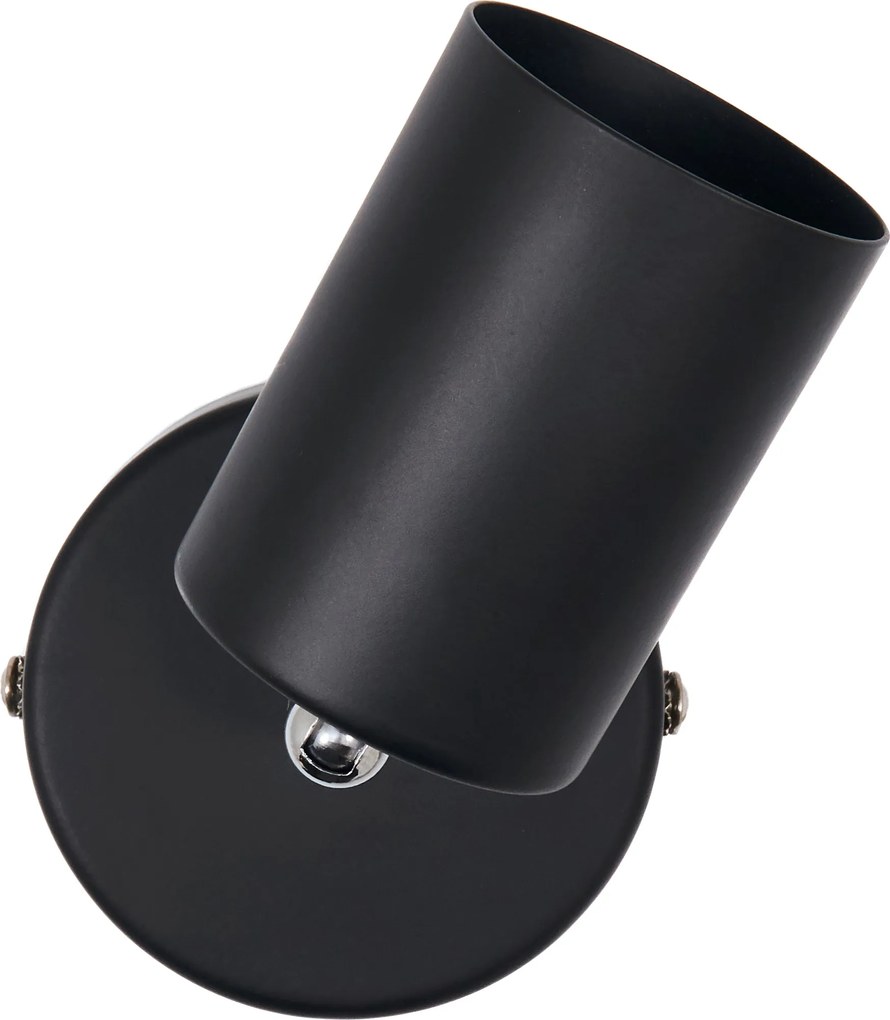 BERGE Stropné bodové svietidlo LED VIKI 1x GU10 čierne + 1x LED žiarovka