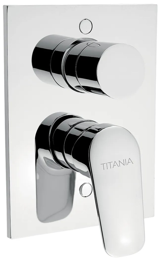 Novaservis Titania Pure, vaňová a sprchová podomietková batéria s prepínačom, 90350R,0