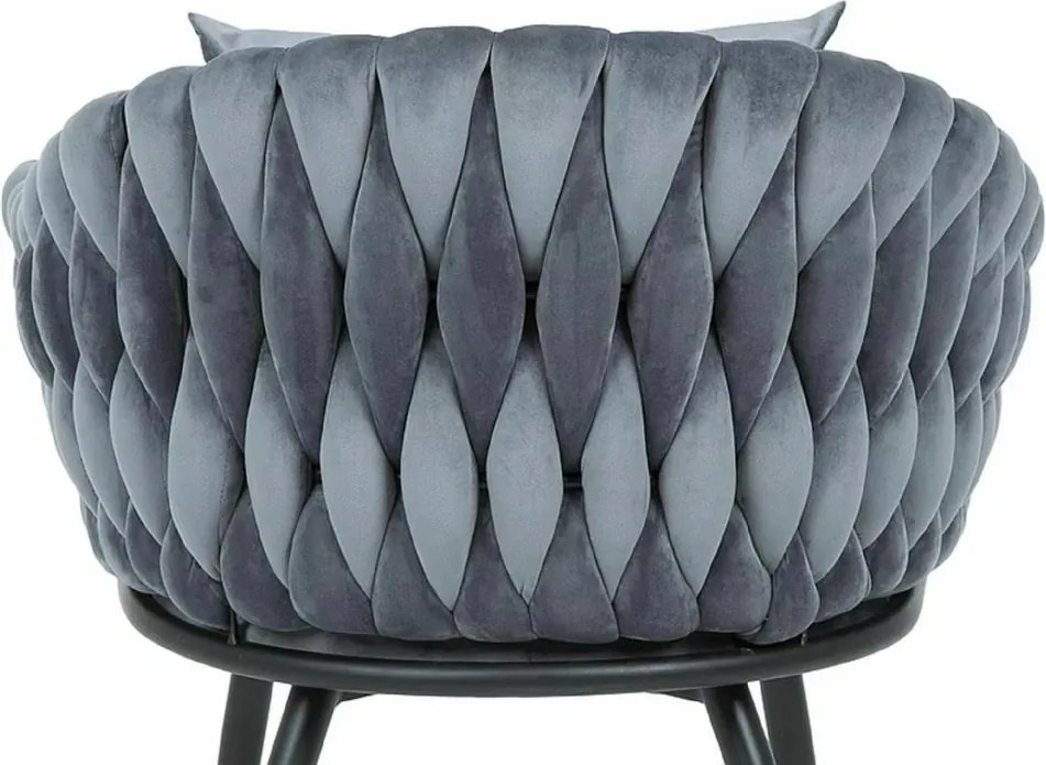 SI Stolička Nuvo Velvet sivý