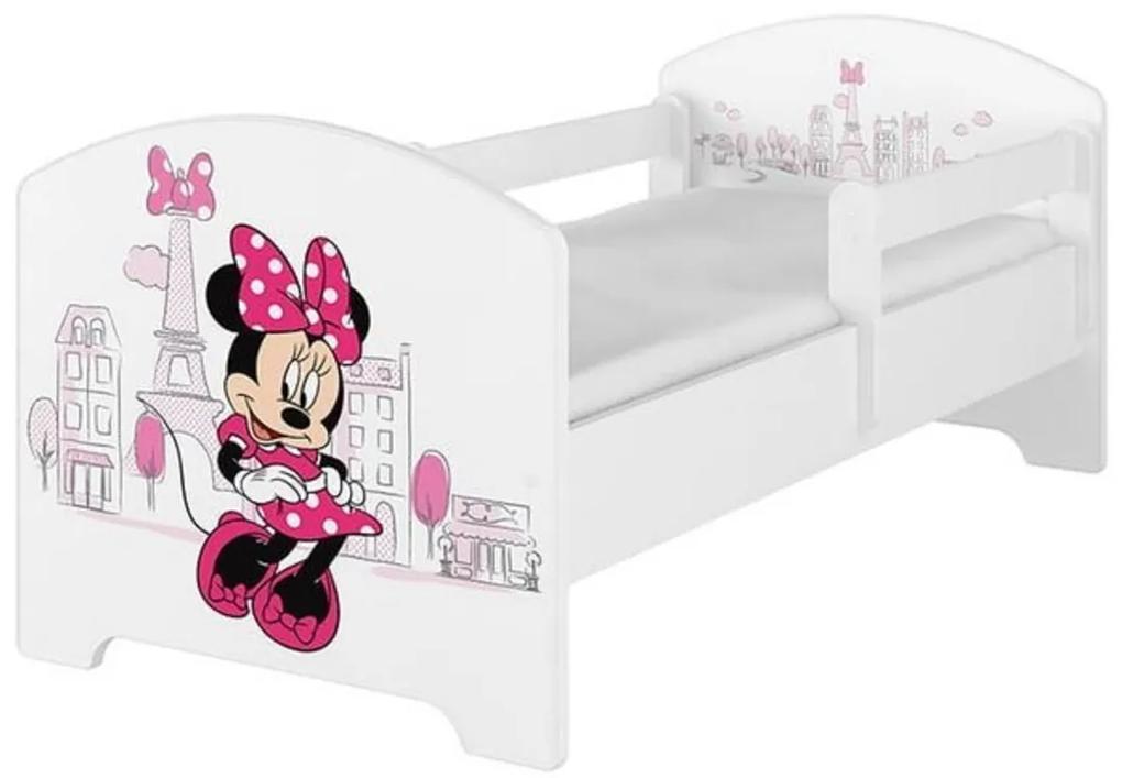 BabyBoo Detská postel Disney - Miniie Paris - biela  140x70