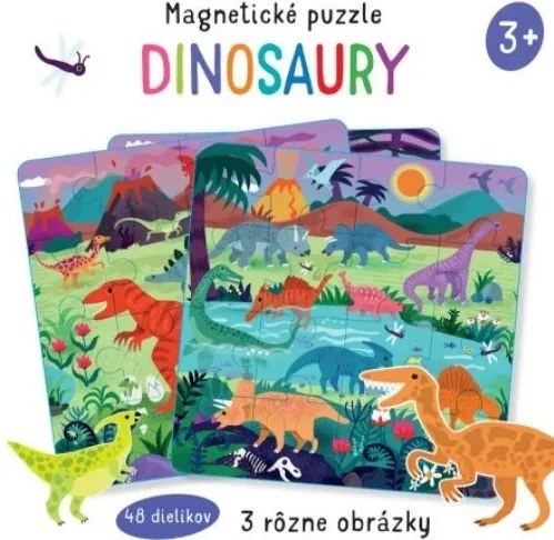 Magnetické puzzle Dinosaury