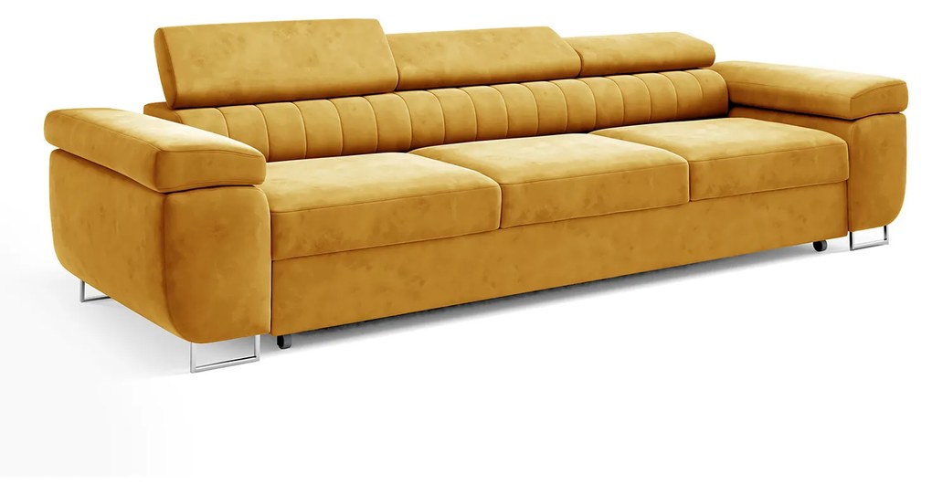 Rozkladacia pohovka UNO. Žltá