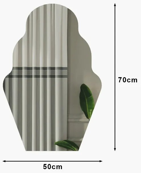 Zrkadlo Perilla Black 50 x 70 cm