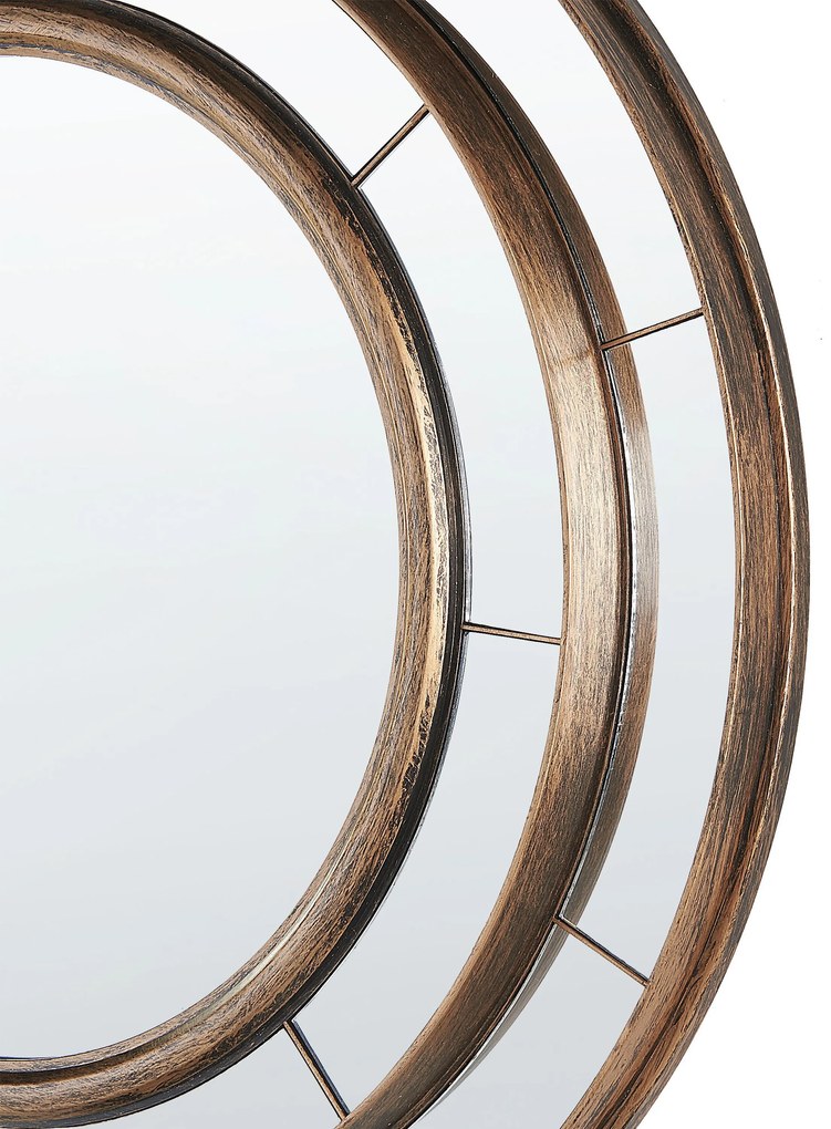 Okrúhle nástenné zrkadlo ø 40 cm zlaté BELCHITE Beliani