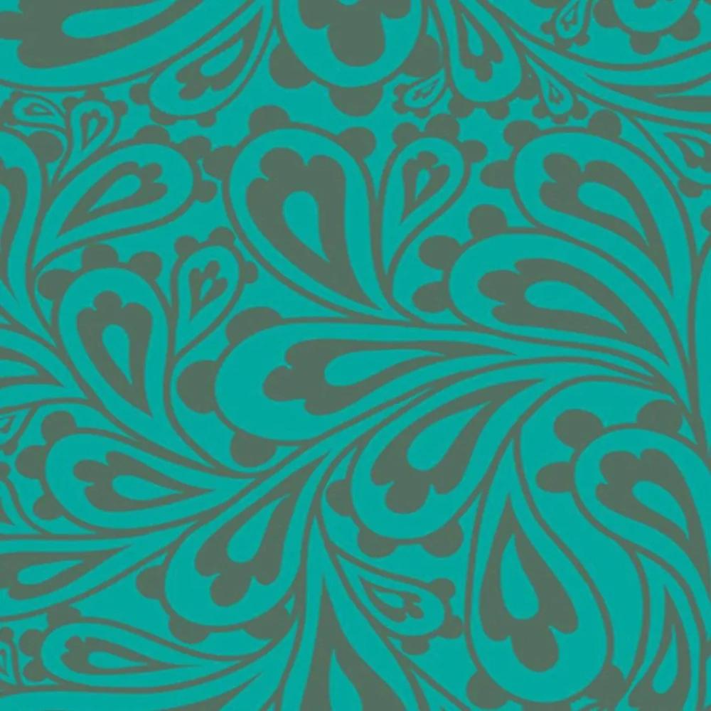 Ozdobný paraván Mosaic Turquoise - 145x170 cm, štvordielny, obojstranný paraván 360°