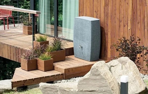 Kvetináč MADERA SQUARE ECO WOOD 28,8 cm ,tmavohnedý