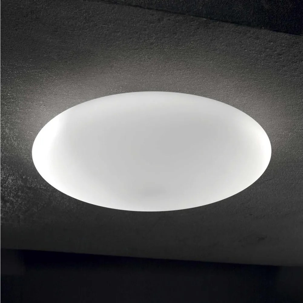 Ideal Lux - Stropné svietidlo SMARTIES 1xE27/42W/230V pr. 33 cm biele