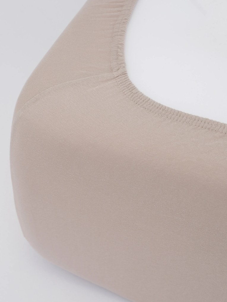 Jersey plachta do postieľky Classic 60 x 120 cm – cappuccino