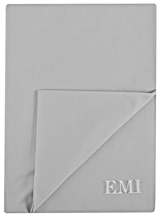 Plachta posteľná sivá pevná EMI, Pevná plachta 140x220