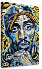Obraz Tupac Shakur - Zlaté tóny rapu | 100% originál domaľovaný akrylom