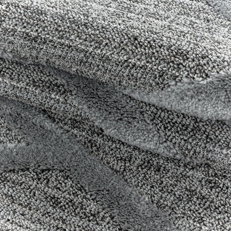 Ayyildiz, Kusový koberec Pisa 4706 Grey kruh, 200x200 (priemer) kruh, šedá, obývacia izba