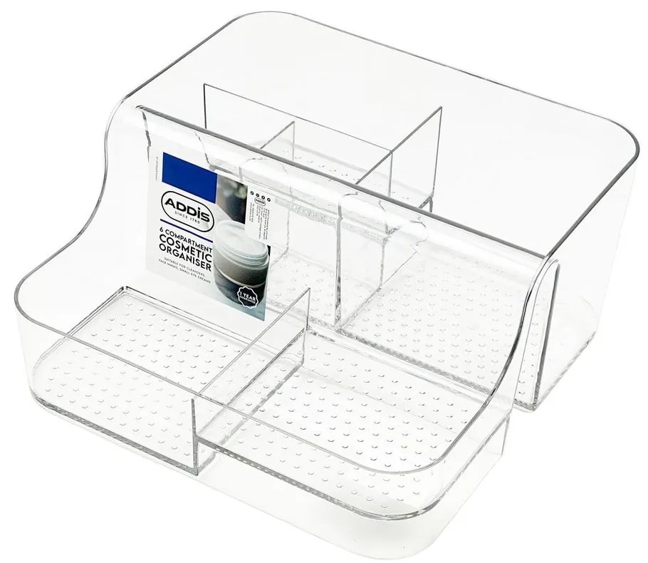 Plastový kúpeľňový organizér na kozmetiku – Addis