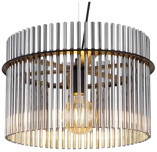 Globo 15698H - Luster na lanku GORLEY 1xE27/60W/230V pr. 40 cm čierna