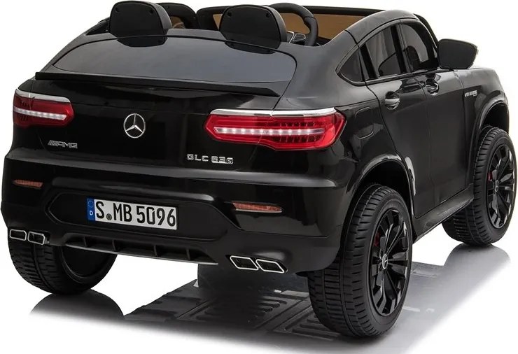 LEAN CARS Elektrické autíčko Mercedes GLC 63S MP4 čierne lakované