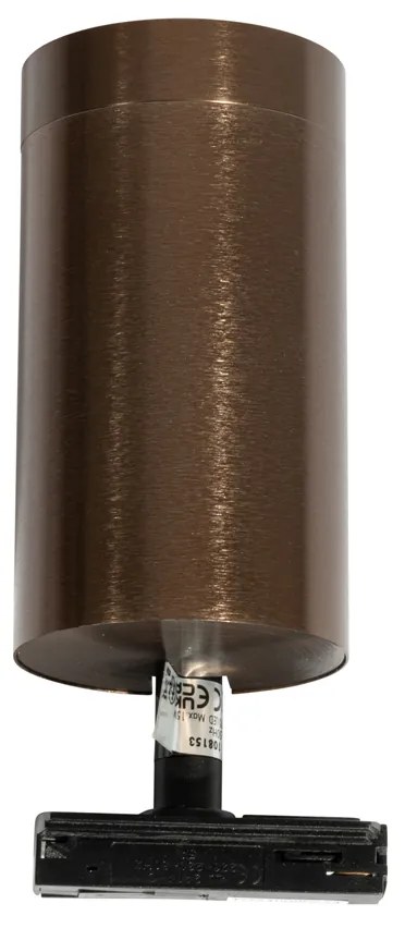Moderný bodový reflektor tmavá bronz pre koľajnicový systém 1-fázový 70 mm - Iconic Jeana Luxe