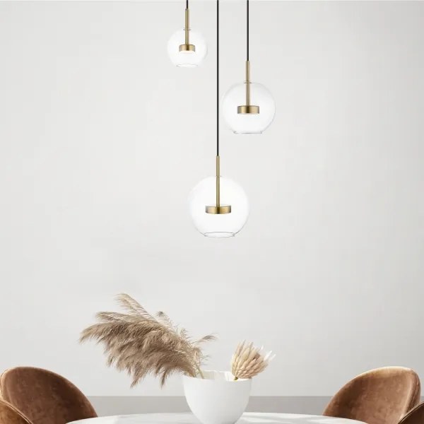 Zuma Line P0428-03L-L4AC - LED Luster na lanku ENCELADUS 3xLED/5W/230V zlatá