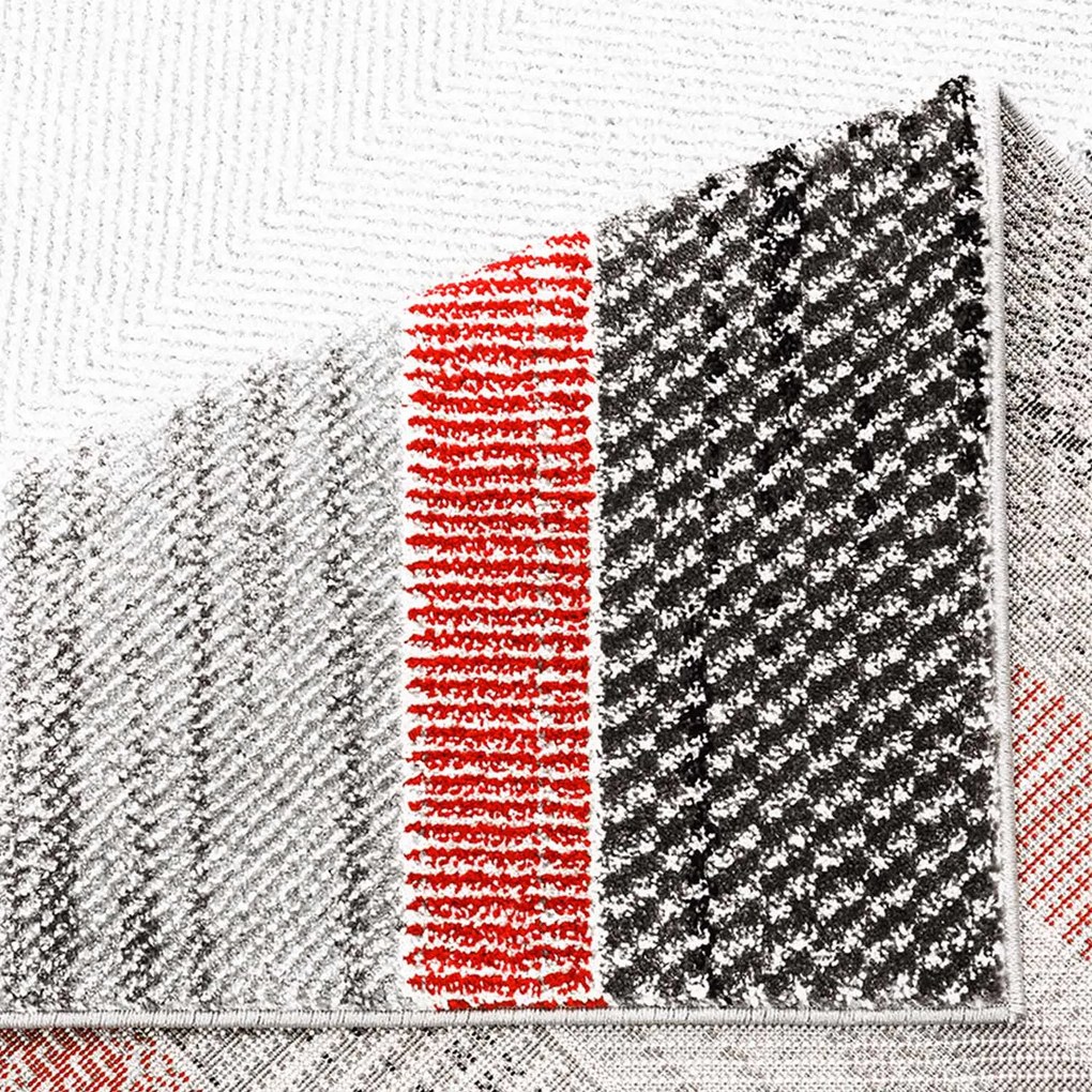 Dekorstudio Moderný koberec MODA SOFT sivo červený 1142 Rozmer koberca: 120x160cm
