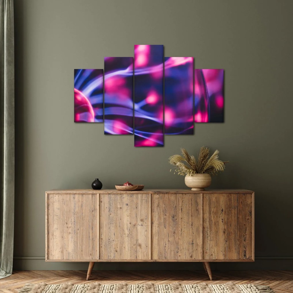 Abstraktný fialový obraz (150x105 cm)