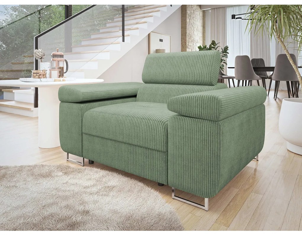 Kreslo Torezio 1, Dostupné poťahy: ekokoža Soft 017 (biela) + Lux 05