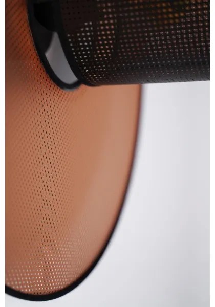Duolla - Nástenné svietidlo TOKYO SHINY 1xE27/15W/230V pr. 50 cm medená/čierna