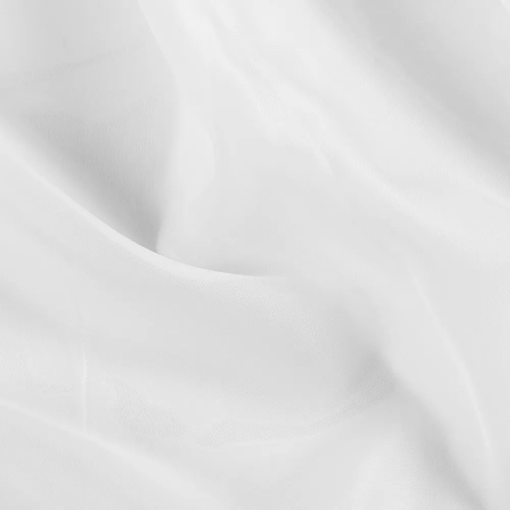 Voál biely hladký s olovkom ZAC-015 výška 365 cm Iba metráž