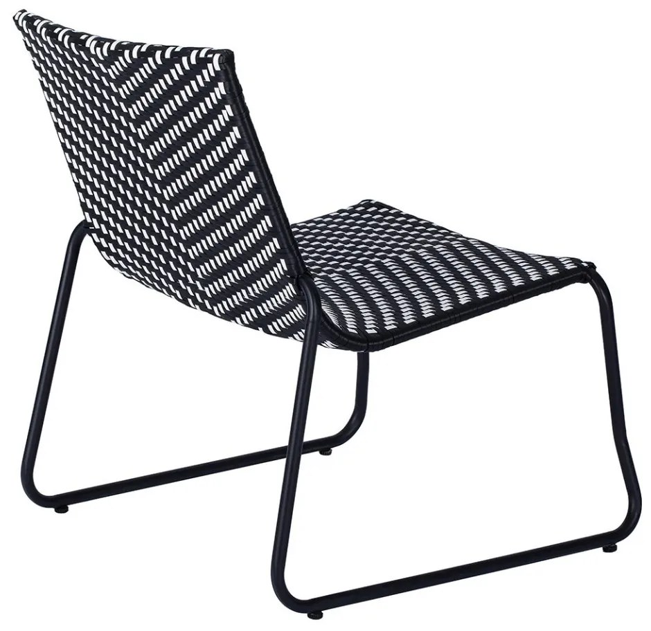 TEXIM ELVDAL - záhradná ratanová stolička, umelý ratan + oceľ