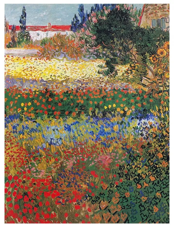 Reprodukcia obrazu Vincenta van Gogha - Flower garden, 40 × 30 cm